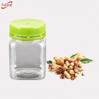 PET Honey Jars with Caps, Clear Plastic Cylindrical Food Bottles with Lids Dongguan Suppliers