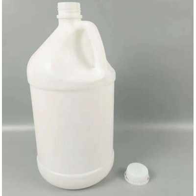 Natural colored 4L  hdpe disinfectant round bottles