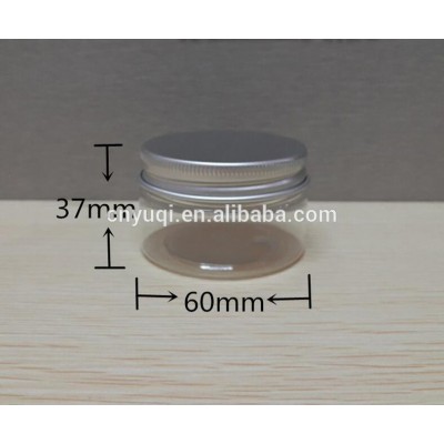 50ml 100ml 150ml 200ml 500ml plastic jar with metal cap