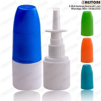 China manufactory wholesale 20ml PE plastic sterile empty aerosol nasal spray bottle for pharmaceutical plastic bottle