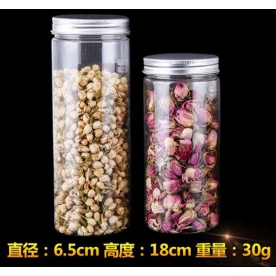 520ml Plastic jar with aluminum lid neck 68mm tall 180mm