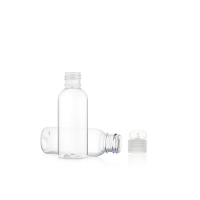 30ml pet squeeze clear/white flip cap plastic bottle