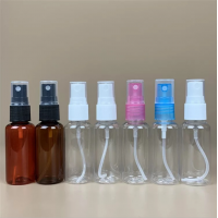 In stock 30ml 50ml 100ml fine mist PET spray bottle for hand sanitizer  alcohol disinfection